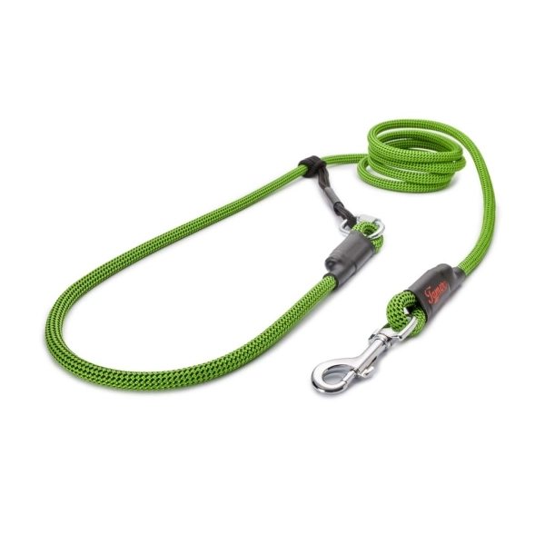 EASYLONG Hundeleine - M - 2,5m - grün mit schwarzen Punkten